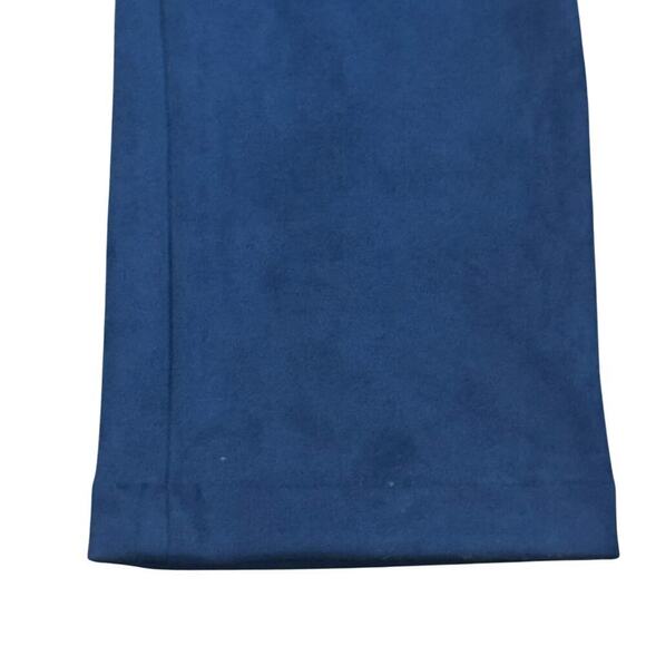 New TUCKERNUCK Navy Blue Faux Suede Stretch Straight Leg Dress Pants Womens Sz M - Picture 4 of 10